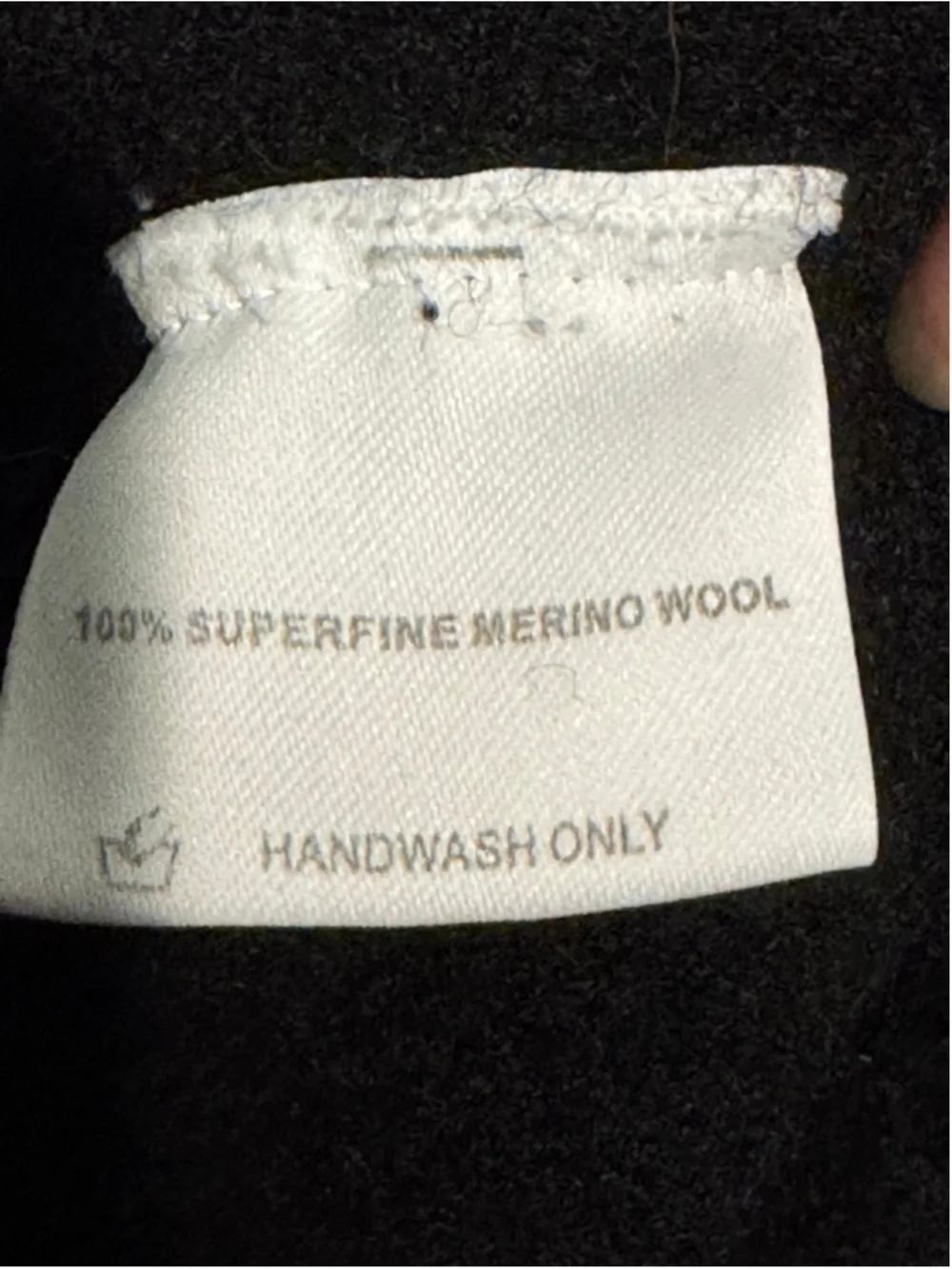 Women's Unbranded Black Superfine Merino Wool Turtleneck Sweater S